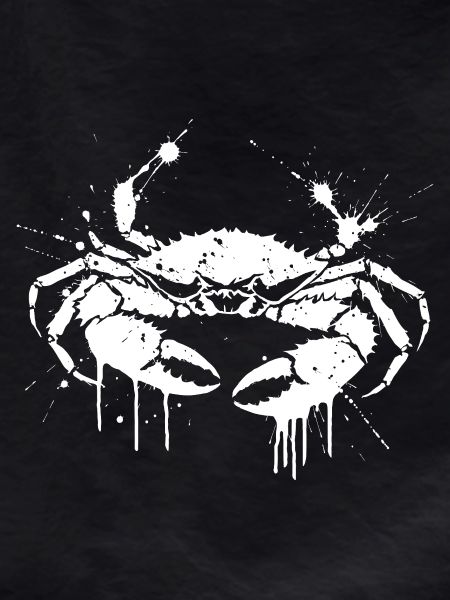 Crab Splash Grunge White