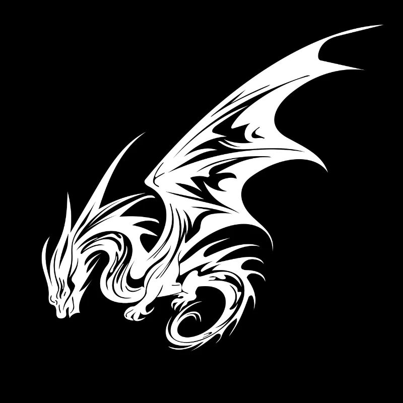 Vintage Dragon with Wings