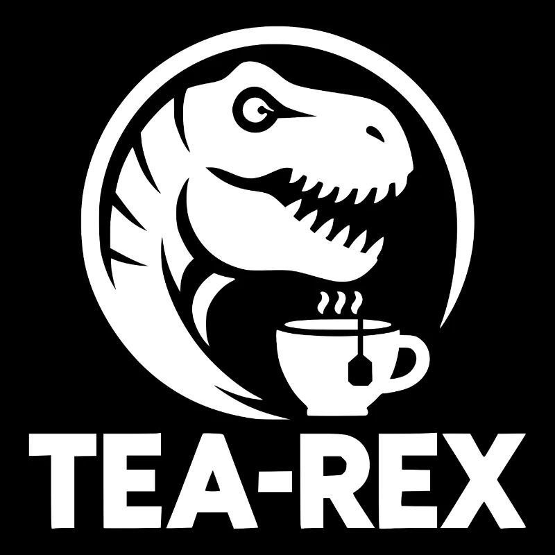 Humour de bureau d’animal Logo Tea-Rex drôle