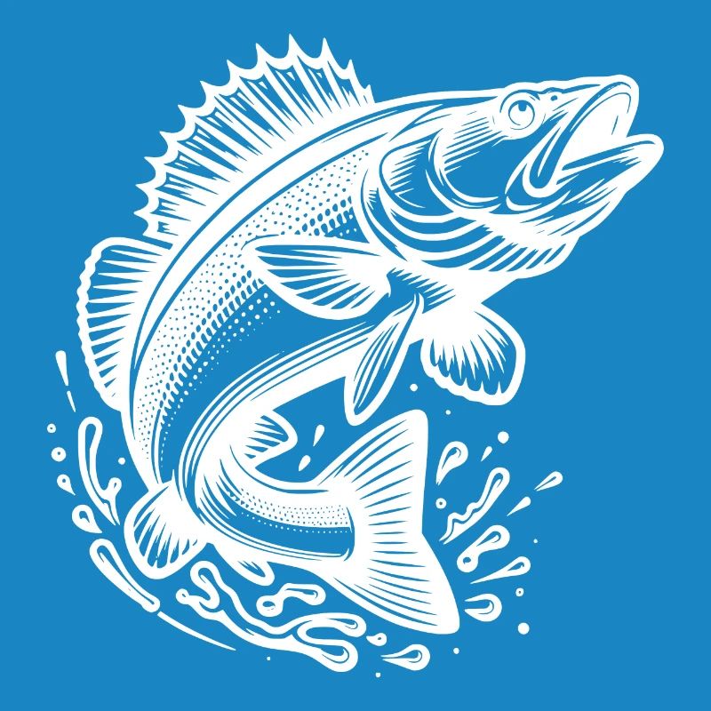 Jumping Zander Fish
