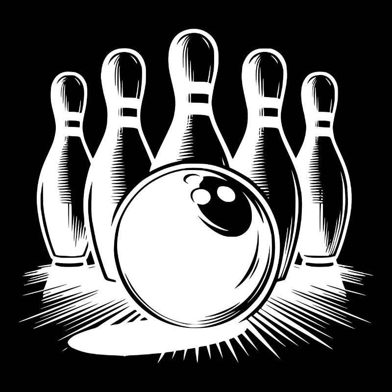 La boule de bowling rencontre les quilles de bowling Sports de précision