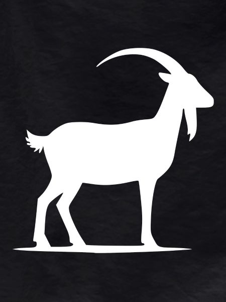 Goats Silhouette Portrait