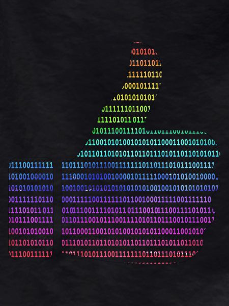 hand like binary rainbow