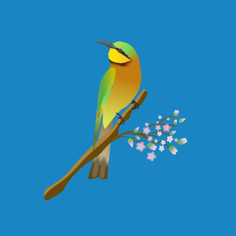 Dwarf Bee-eater Digital Illustration