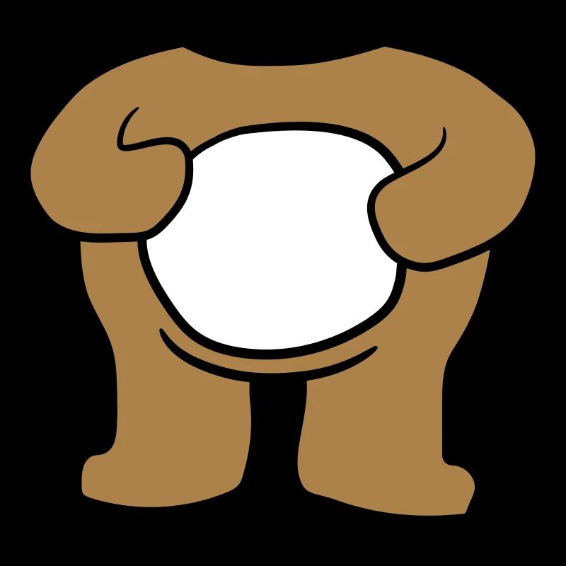 baer koerper without upside-down suesser smaller t