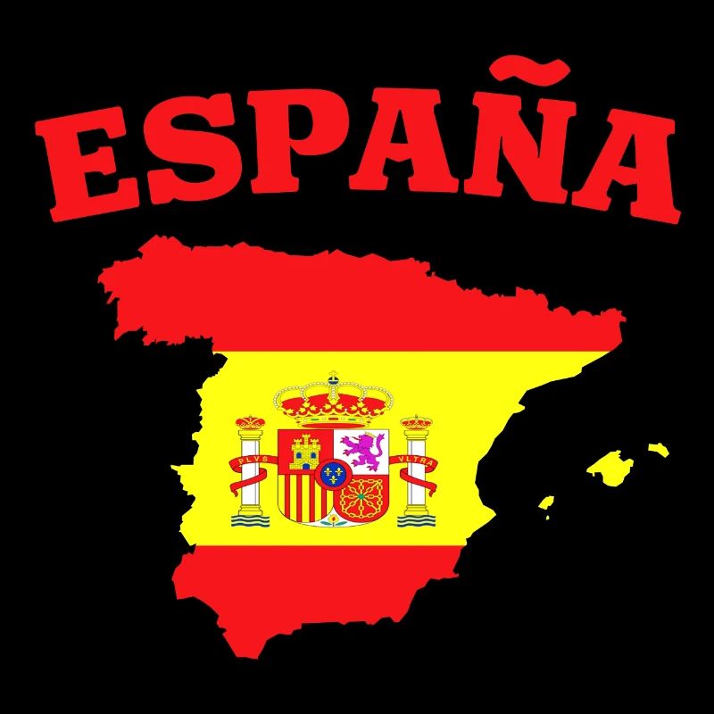Spain Espana Flag Map