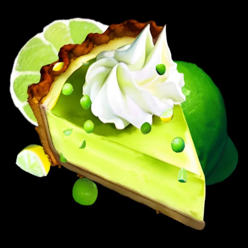 Gâteau à la lime Morceau Gâteau au citron vert