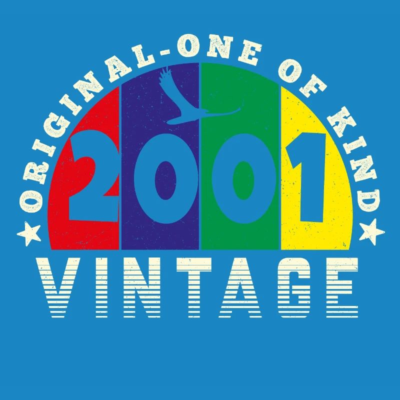 Vintage 2001 Retro - Bursdag