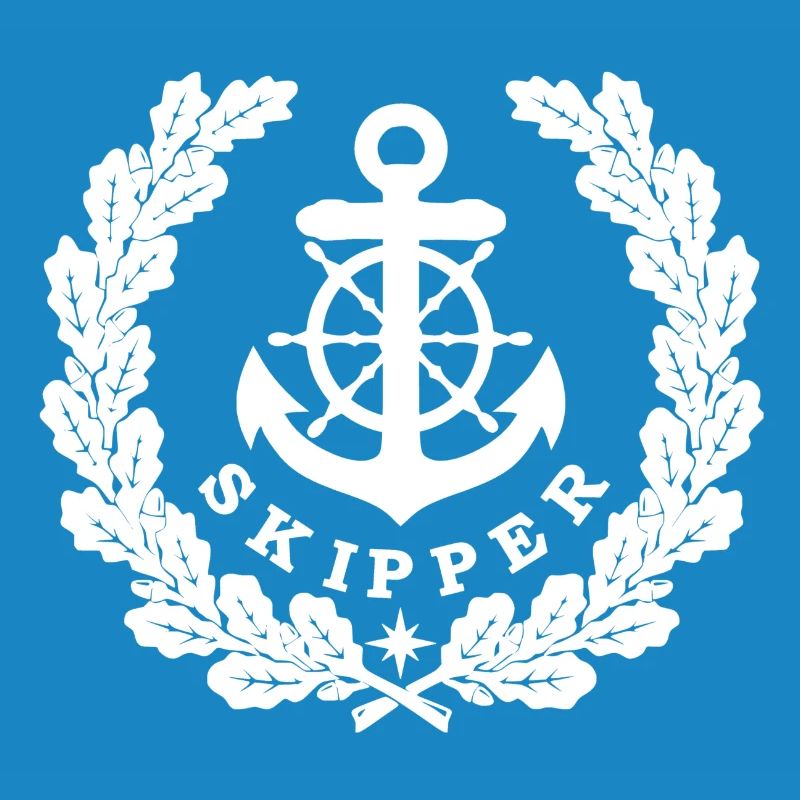 Skipper Anker Logo white