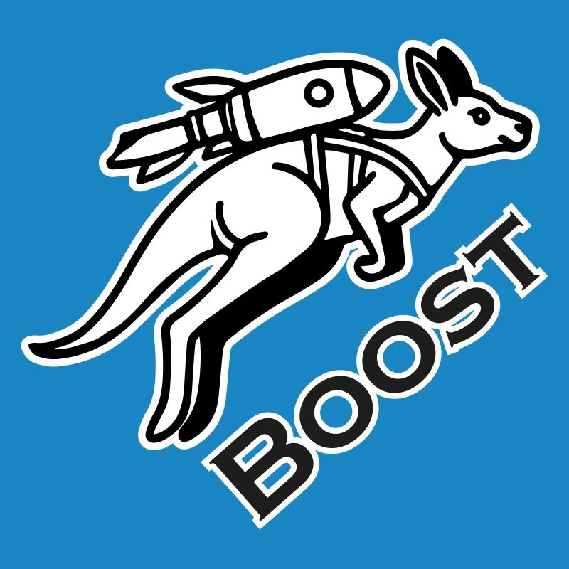Kangaroo With Jetpack - Boost Design