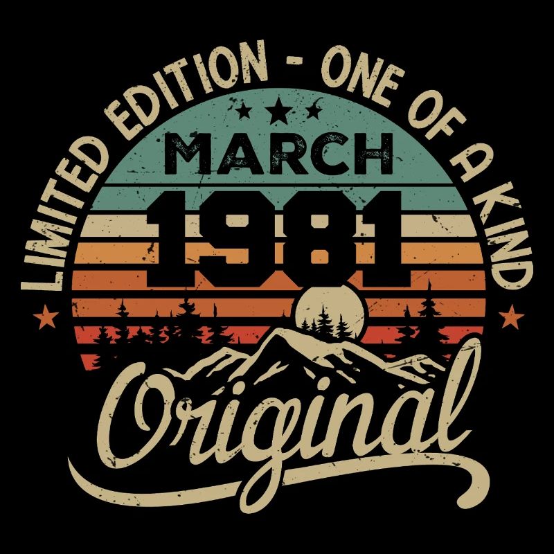 Original March 1981 Birthday Gift March 1981
