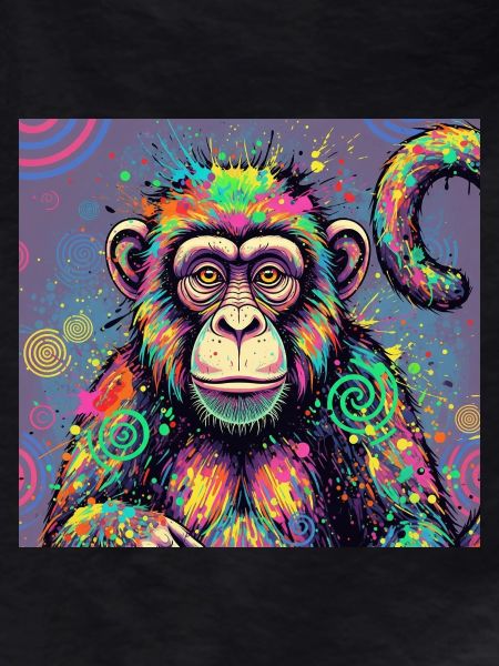 Psychedelisches Affen Design
