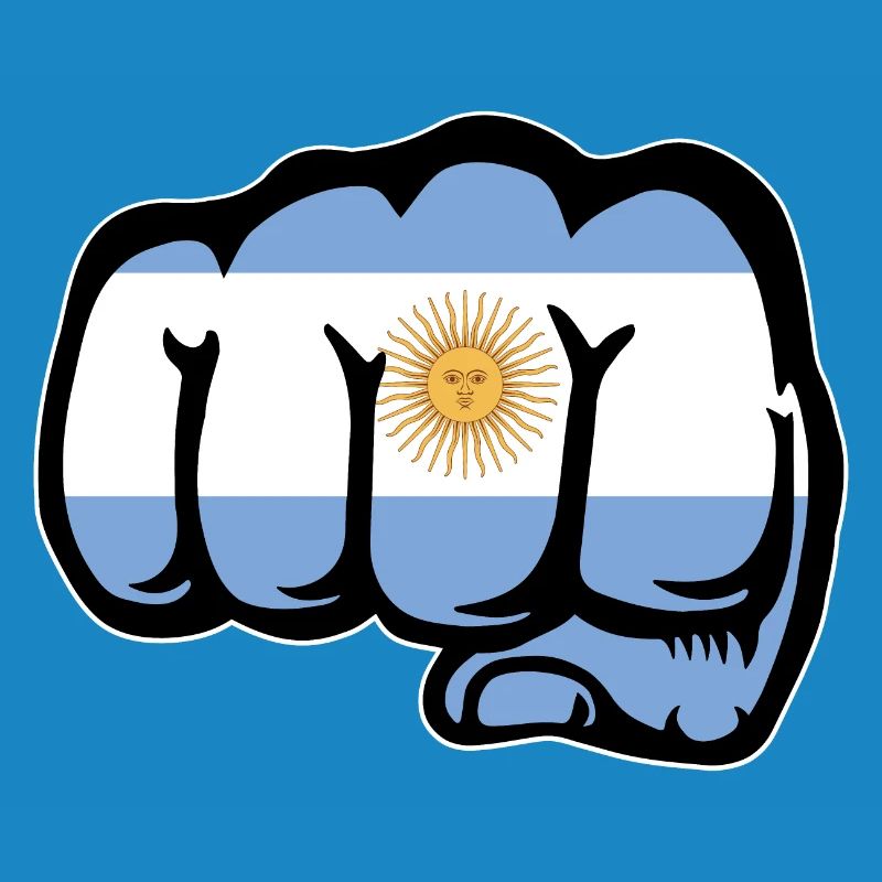Poing du drapeau argentin
