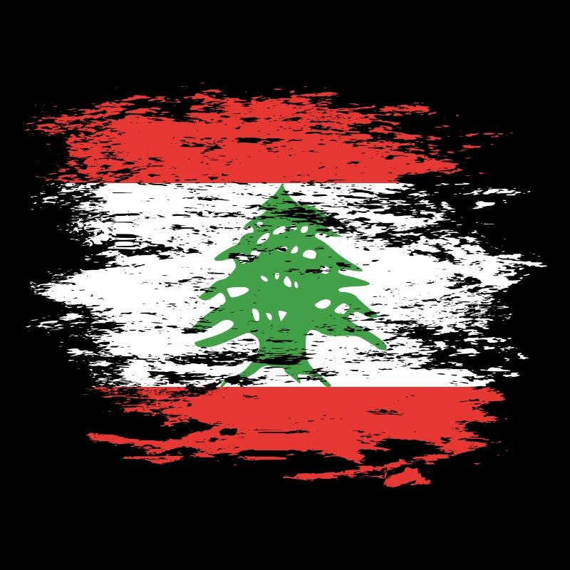 Libanon Flagge used