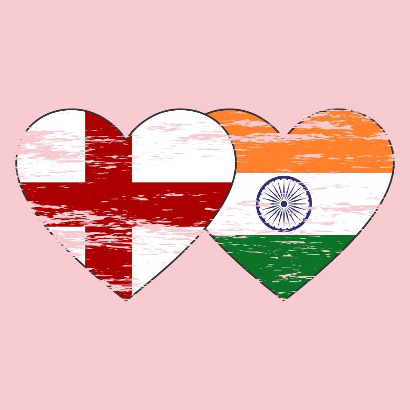 Drapeau de l’Angleterre et de l’Inde utilisé