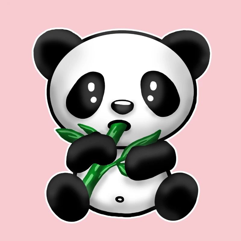 Panda mit Bambus
