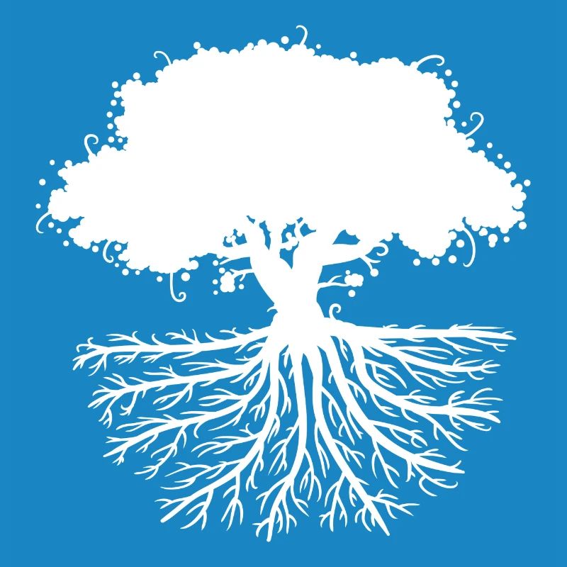 tree roots white