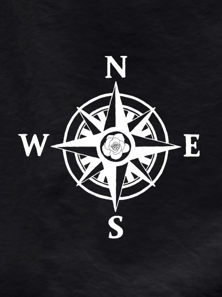 Compass rose (white)