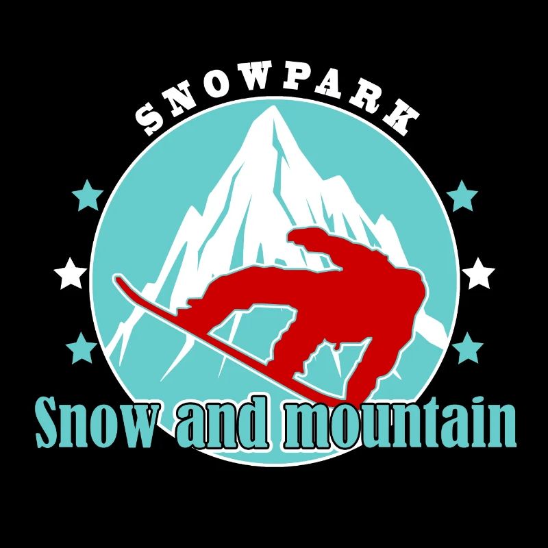 Mountain and Alpine Skiing Illustration