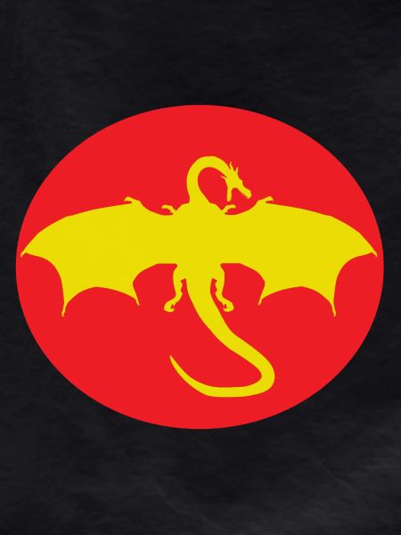 Winged Dragon red yellow