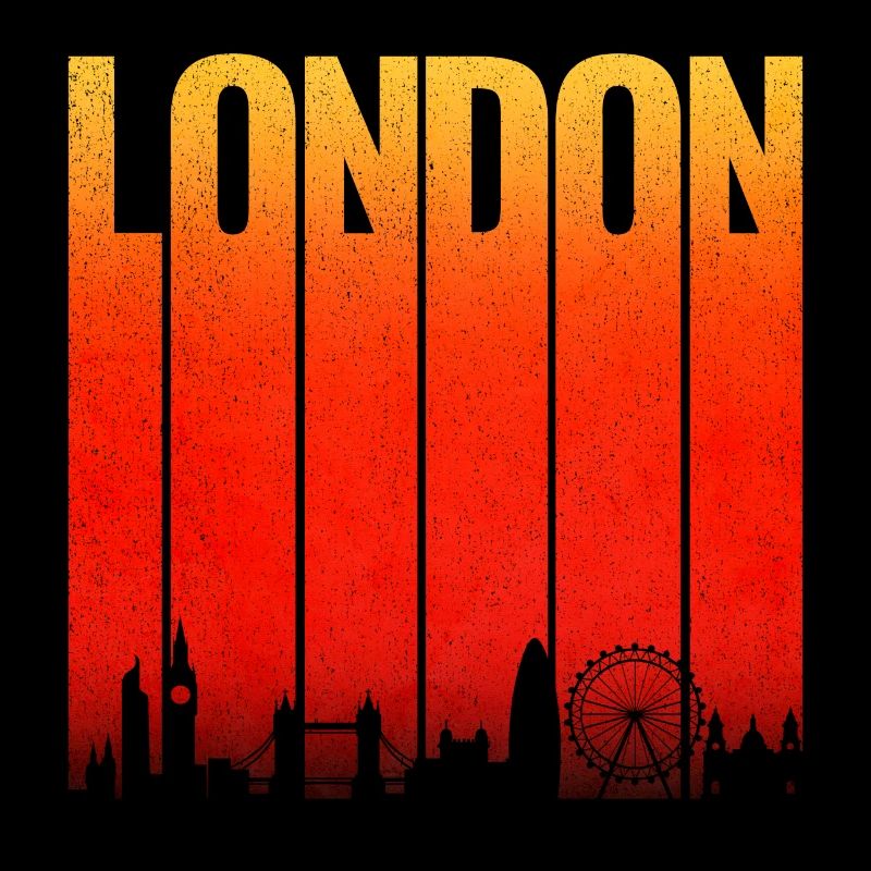 LONDON Skyline Gradient Bars