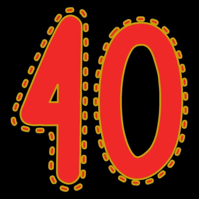 40. 40 ANS. 40e ANNIVERSAIRE. ANNIVERSAIRE 40 ANS.
