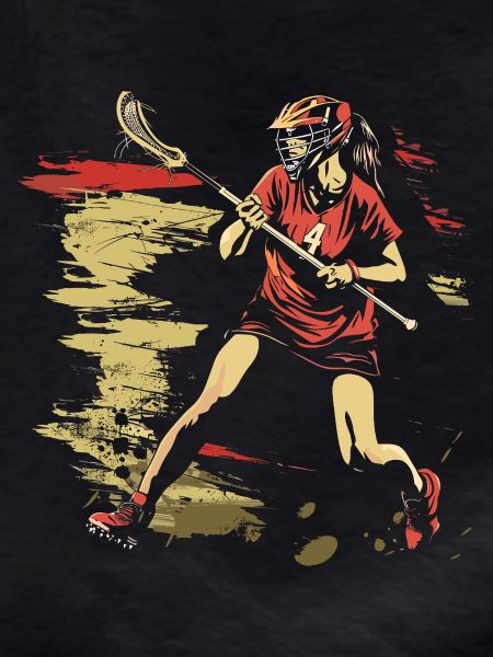 Oldschool Lacrosse Mädchen