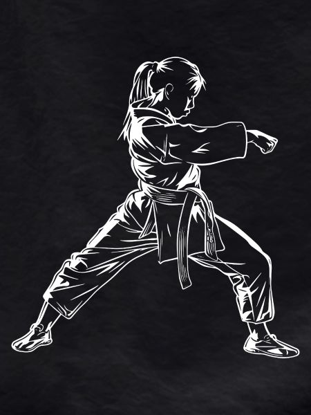Karate Girl Sketch