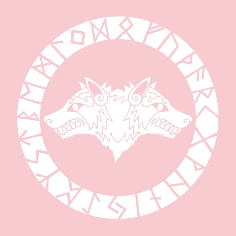 Two-headed white wolf