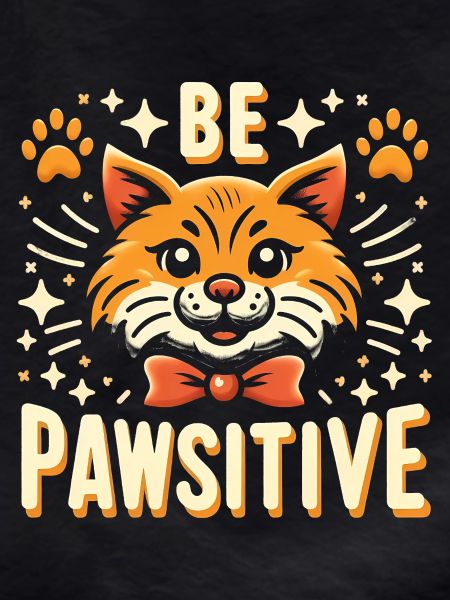 Be pawsitive cute cat