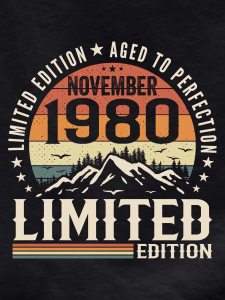 November 1980 Unique Retro Anniversary