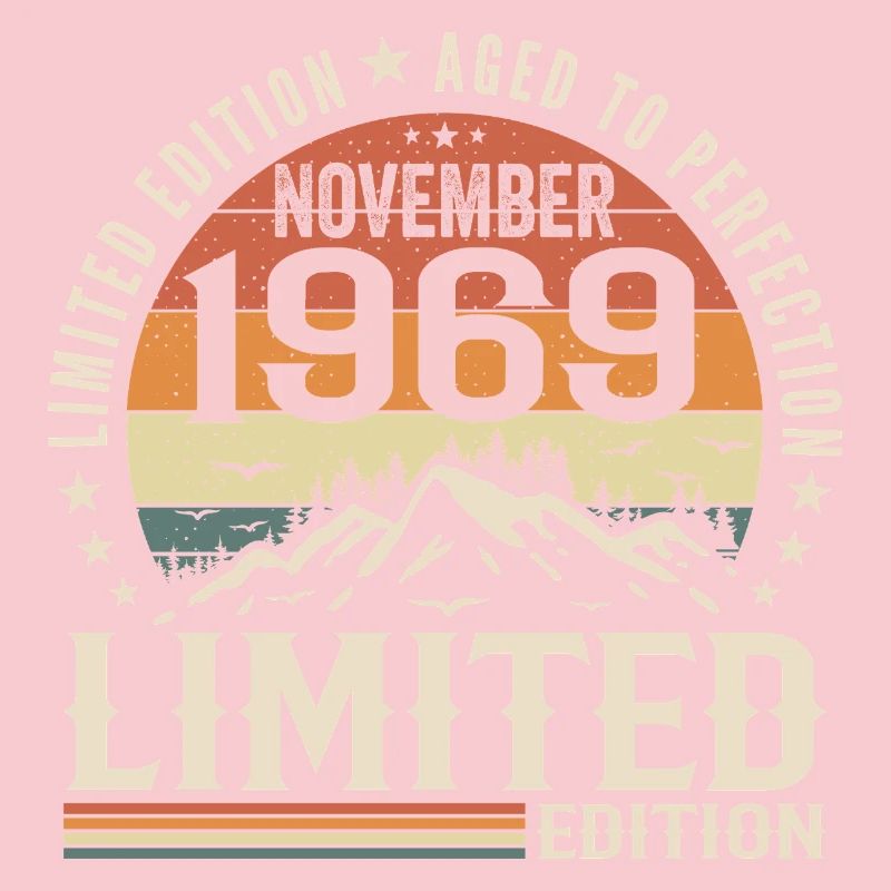 November 1969 Einzigartiger Retro-Geburtstag