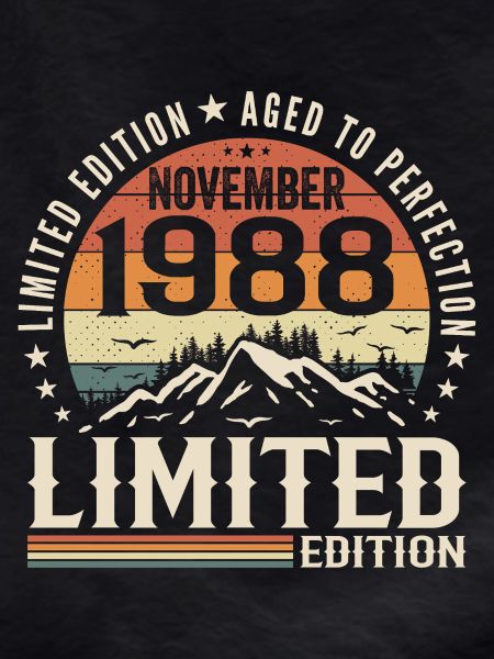 November 1988 Unique Retro Birthday