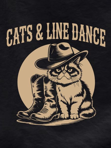 Cats & Line Dance Western Cat