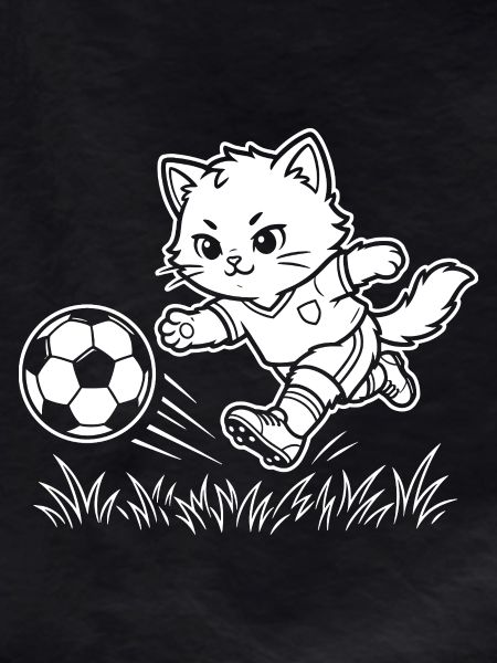 Soccer Kawaii Cat