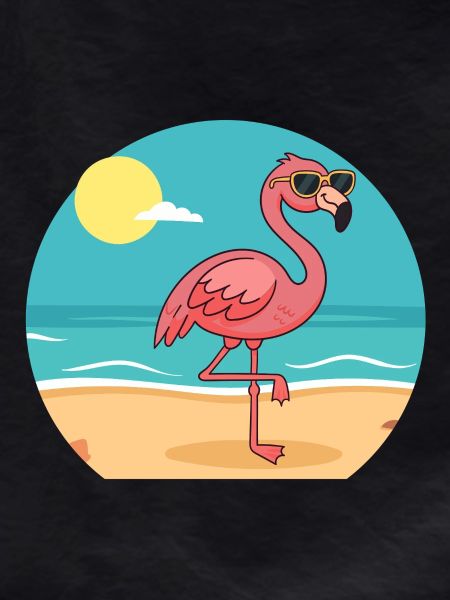Flamingo sunbathing No.2