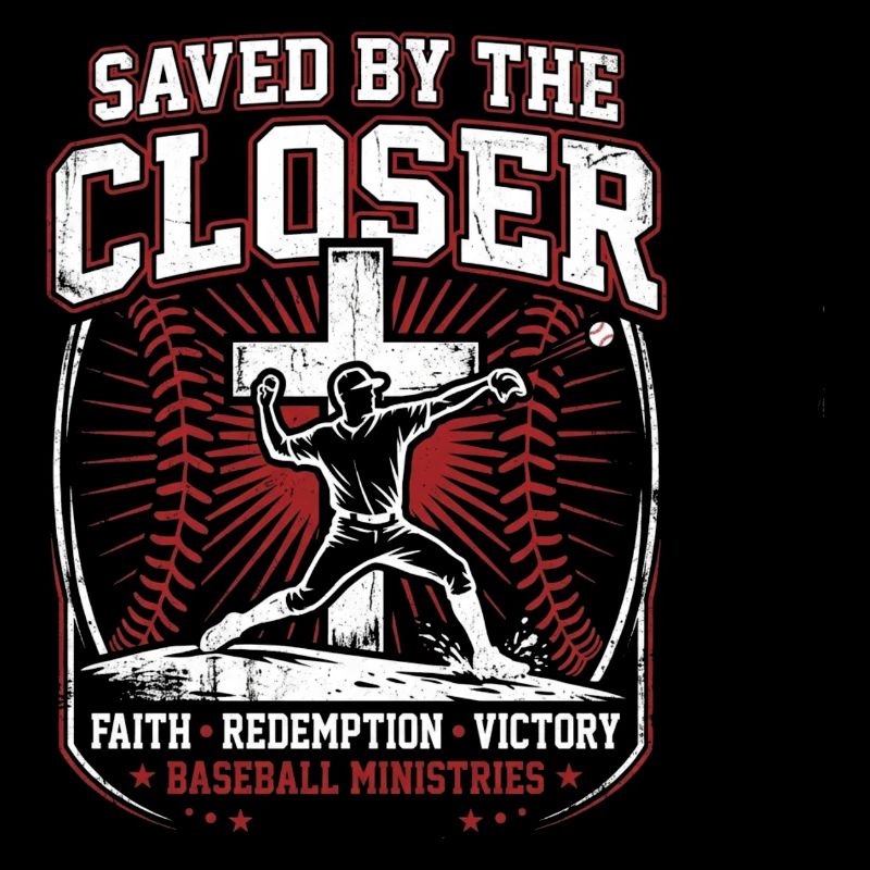 Saved By The Closer Christlicher Baseball Jesus