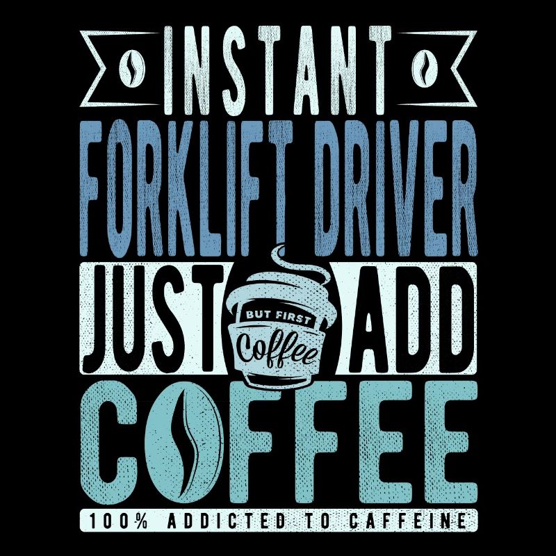 Instant-Gabelstaplerfahrer fügen einfach Kaffee hinzu