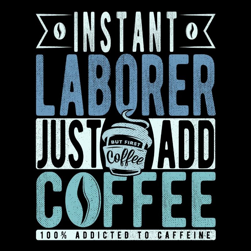 Travailleur instantané Il suffit d’ajouter du café