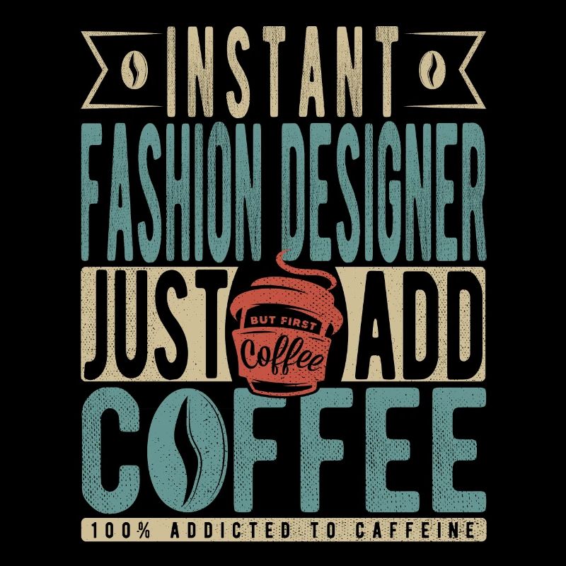 Instant-Modedesigner fügen einfach Kaffee hinzu