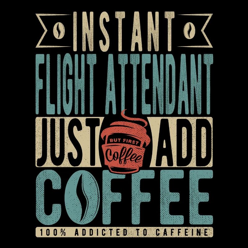 L’hôtesse de l’air instantanée ajoute simplement du café