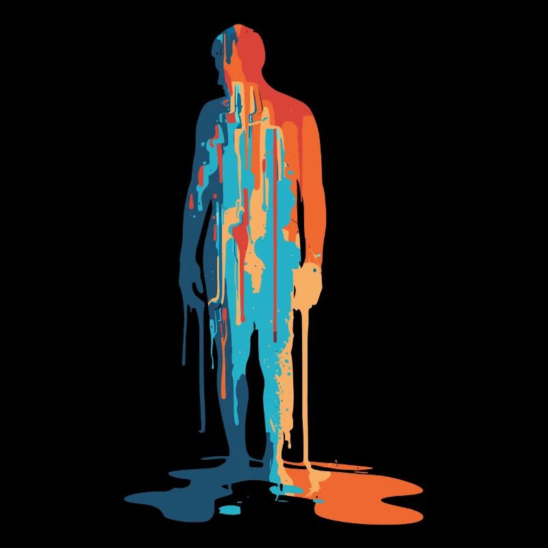 Explosion de couleurs Modern Silhouette