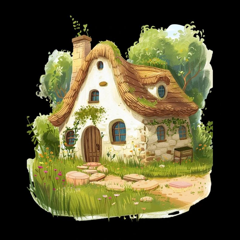 Maison de conte de fées idyllique à la campagne