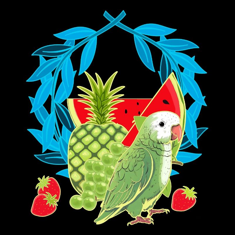 Fruit Foxes Fruit Summer Parrot