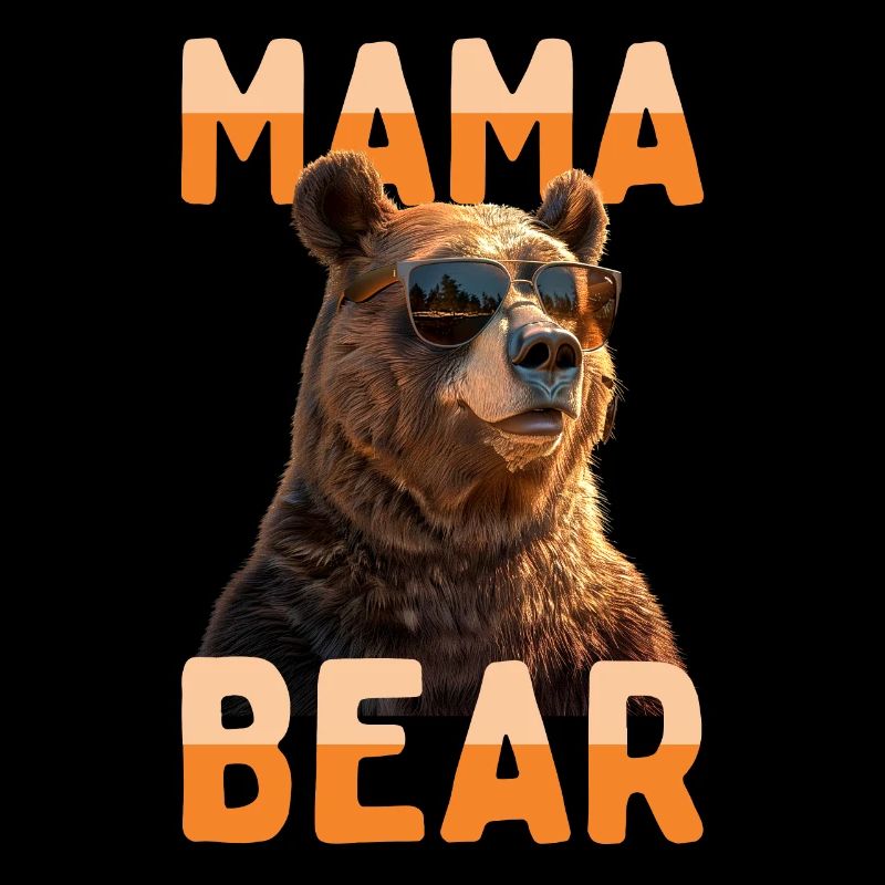 Mama Bear Bären Mutter Bärin Muttertag Grizzly Bär