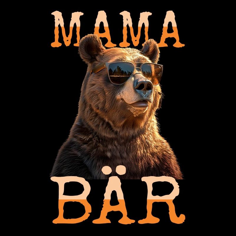 Mama Bär Bären Mutter Bärin Muttertag Grizzly Mama