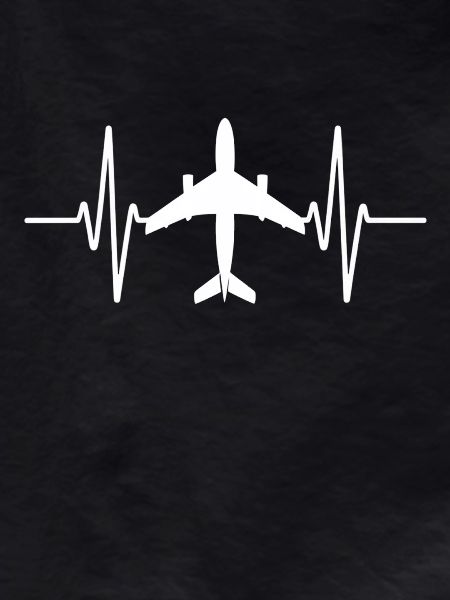 Airplane Heartbeat ECG Line