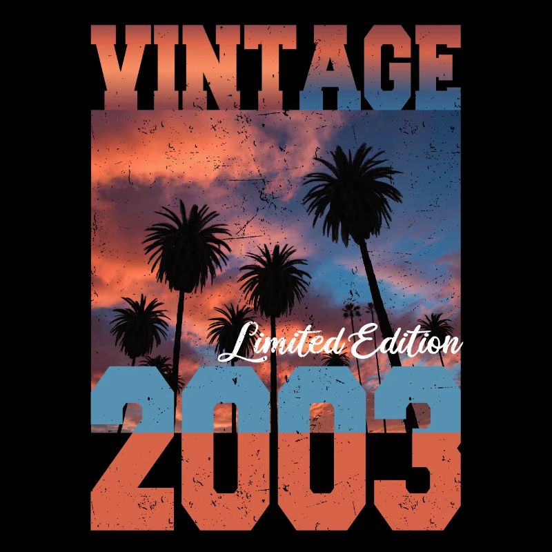 2003 Vintage Limited Edition Palm Trees Born 2003