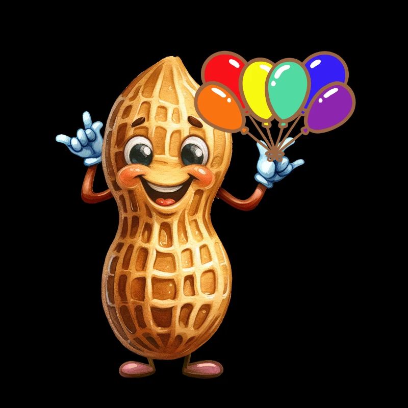Balloons Kids Birthday Pea Nut Peanuts Nut
