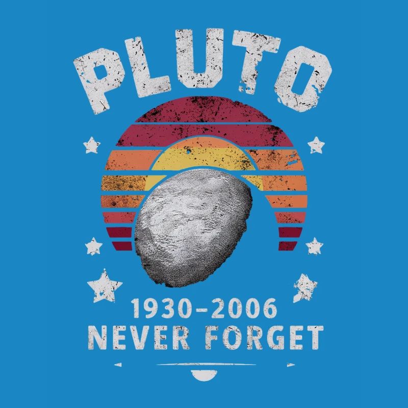 Pluto 1930-2006 Never Forget Retro Style